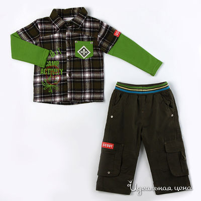 Комплект Teeny Tiny, цвет цвет зелено-серый-тем.оливковый