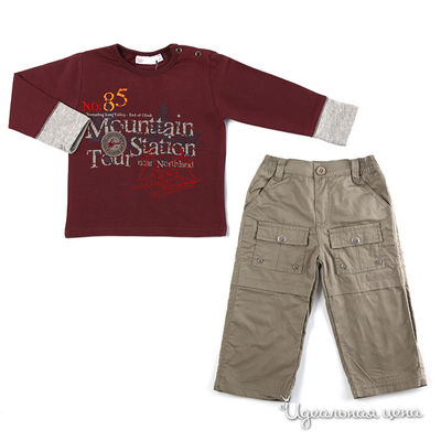 Комплект Teeny Tiny, цвет цвет бордовый / серый