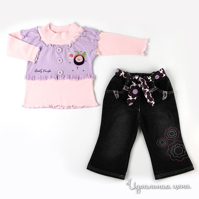 Комплект Teeny Tiny, цвет цвет розовый / темно-серый