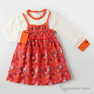 Платье Teeny Tiny, цвет цвет молочный / оранжевый