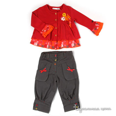 Комплект Teeny Tiny, цвет цвет красно-серый