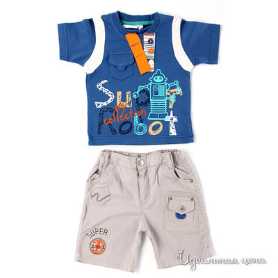 Комплект Teeny Tiny, цвет цвет серый / синий