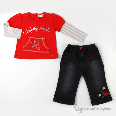 Комплект Teeny Tiny, цвет цвет красно-серый и тем.серый