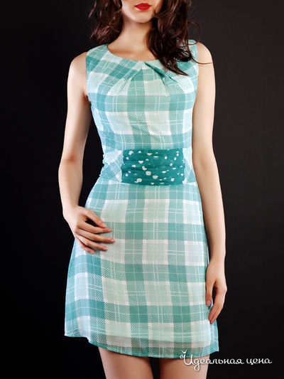 Платье Fedel, цвет цвет зеленый / белый