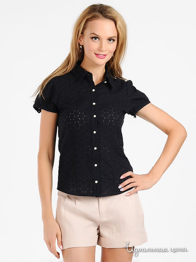 Блуза Мультибренд, цвет цвет темно-синий