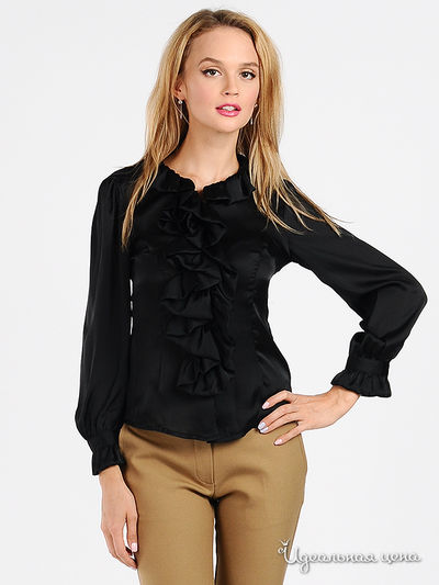 Блуза Мультибренд, цвет цвет черный