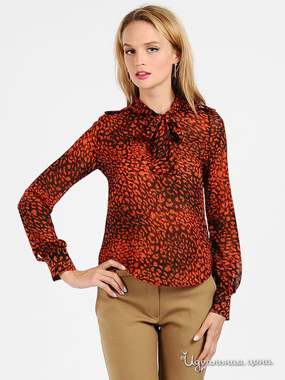 Блуза Мультибренд, цвет цвет красный / черный