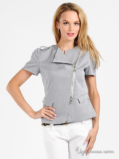 Жакет Мультибренд, цвет цвет белый / синий