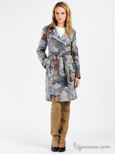 Плащ Мультибренд, цвет цвет серый / мультиколор