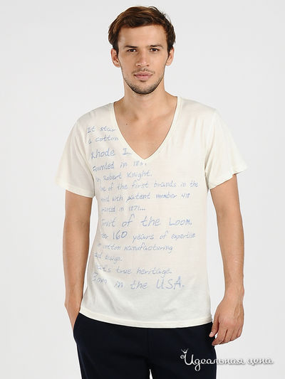 Футболка Fruit of the Loom, цвет цвет ванильный