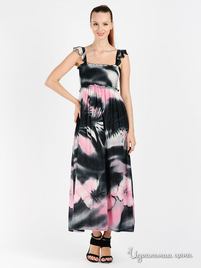 Сарафан Мультибренд, цвет цвет черный / фуксия