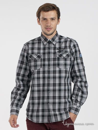 Рубашка Top Secret, цвет цвет черный / серый / принт клетка