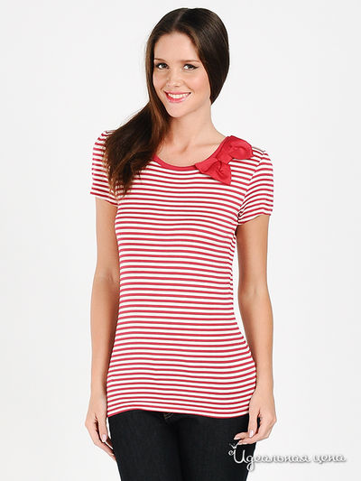 Блуза Top Secret, цвет цвет алый / белый