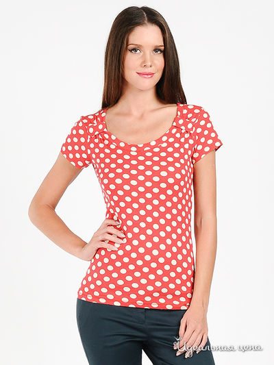 Блуза Top Secret, цвет цвет красный / принт горох
