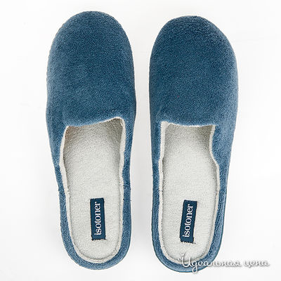 Тапочки Isotoner, цвет цвет голубой