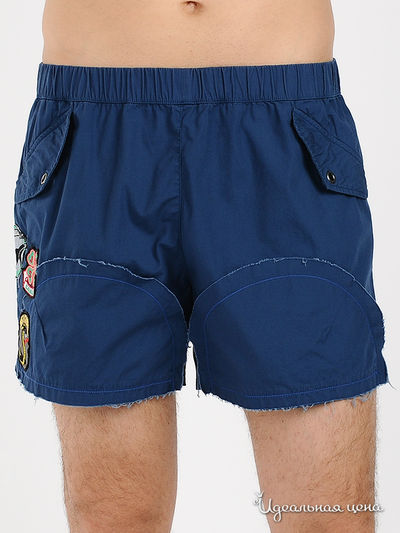 Шорты Just Cavalli, цвет цвет синий
