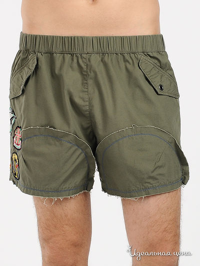 Шорты Just Cavalli, цвет цвет хаки