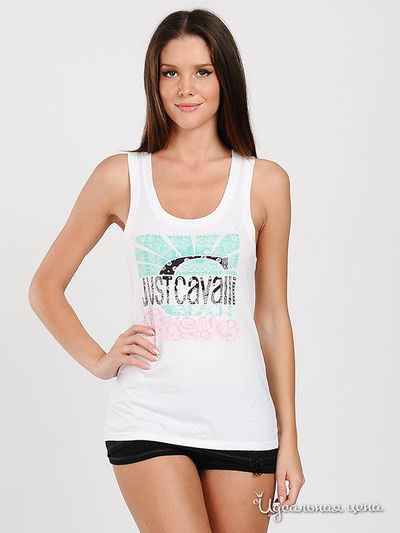 Майка Just Cavalli, цвет цвет белый