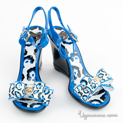 Сандалии Just Cavalli, цвет цвет синий / черный / белый