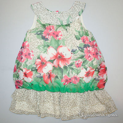 Платье Oncle Tom, цвет цвет зеленый / бежевый / розовый