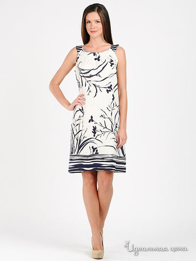 Платье El corte Ingles, цвет цвет черный / белый