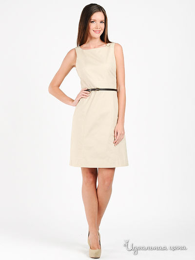 Платье El corte Ingles, цвет цвет бежевый