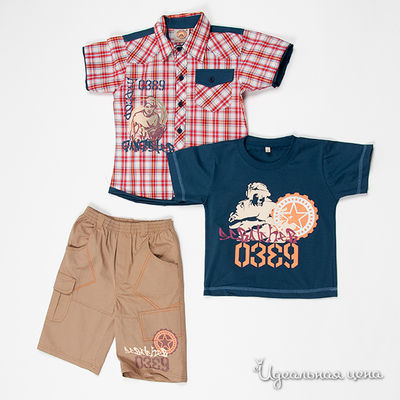 Комплект Best for kids, цвет цвет красный-бежевый