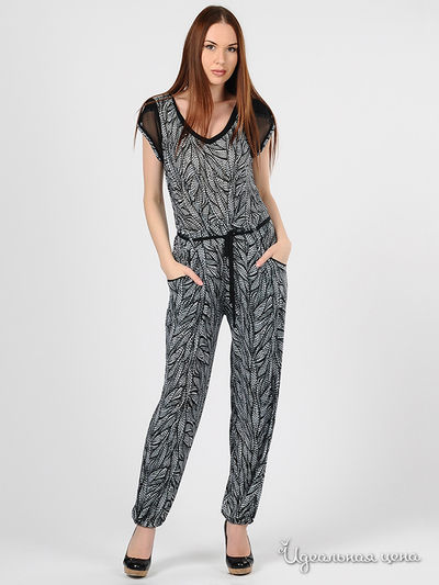 Комбинезон Diola Art, цвет цвет черный / белый / голубой