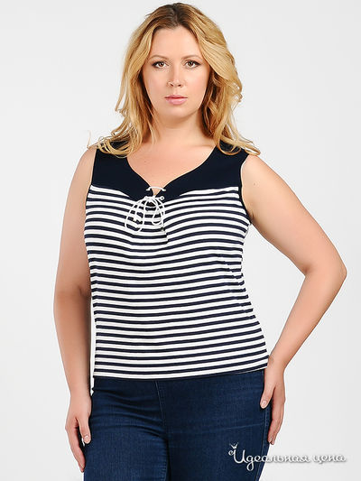 Топ Vaide, цвет цвет синий / белый