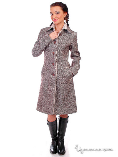 Пальто Spicery, цвет цвет шоколадно-бежевый / бежевый