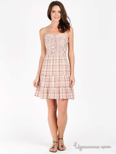 Сарафан Mix Turkey, цвет цвет бежевый / розовый