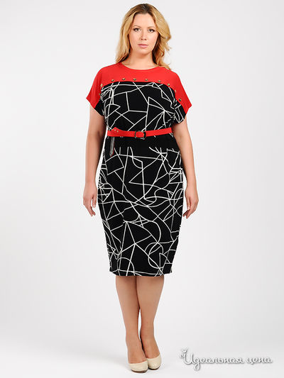 Платье Mix Turkey, цвет цвет черный / красный