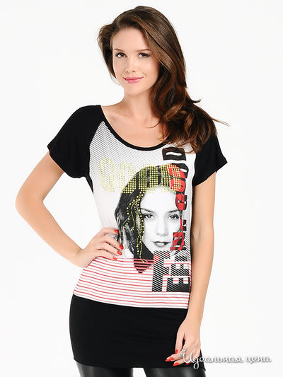 Туника Mix Turkey, цвет цвет белый / черный