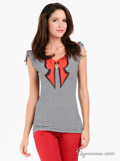 Топ Mix Turkey, цвет цвет белый / темно-синий