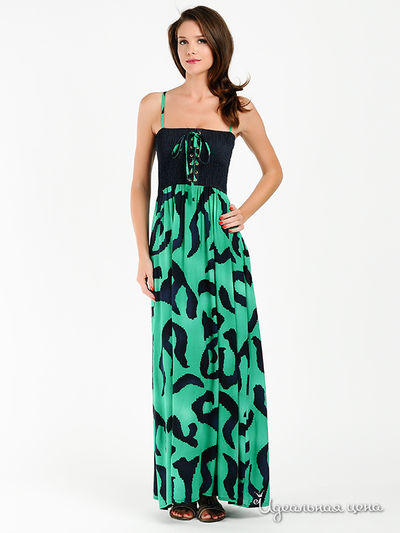 Сарафан Mix Turkey, цвет цвет зеленый / синий