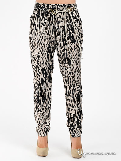 Брюки Mix Turkey, цвет цвет черный / бежевый