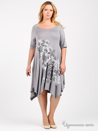 Платье Mix Turkey, цвет цвет серый