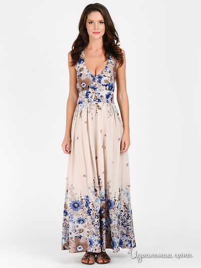 Сарафан Mix Turkey, цвет цвет бежевый / синий