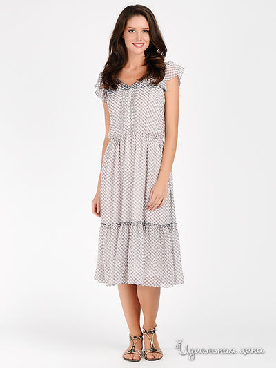 Платье Mix Turkey, цвет цвет бежевый / фуксия