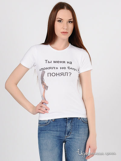 Футболка Angelina Dubrovskaya, цвет цвет белый