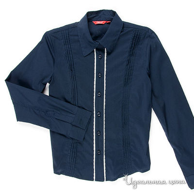 Блузка M&D school story, цвет цвет синий