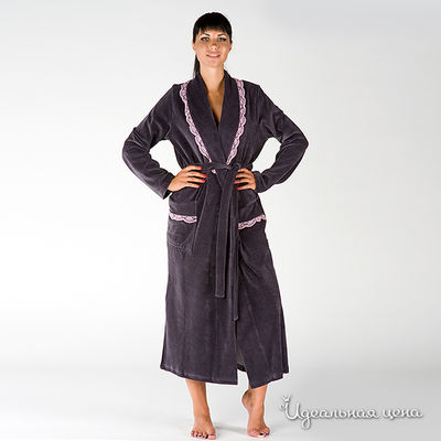 Халат Nic Club, цвет цвет серый