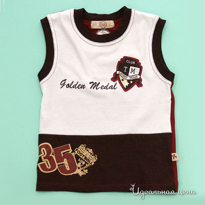 Футболка Апрель, цвет цвет белый / коричневый