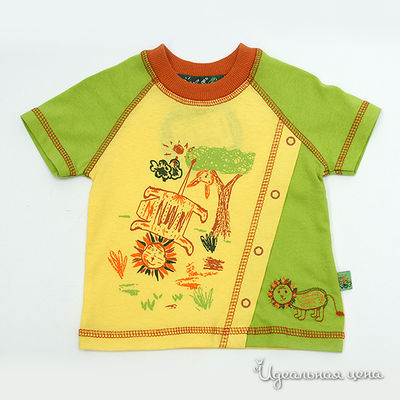 Футболка Апрель, цвет цвет желтый / салатовый