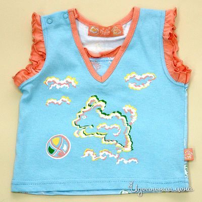 Топ Апрель, цвет цвет голубой