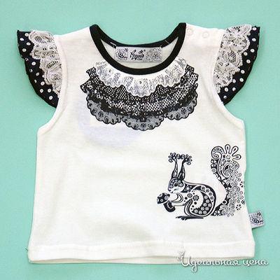 Топ Апрель, цвет цвет белый / черный