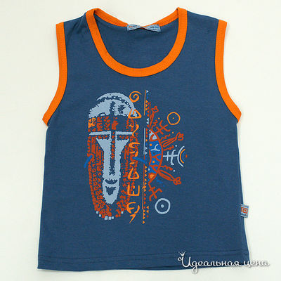 Майка Апрель, цвет цвет синий / оранжевый