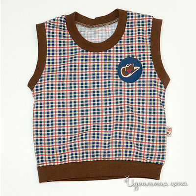 Джемпер Апрель, цвет цвет красный / коричневый / синий