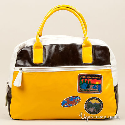 Сумка Fergi, цвет цвет горчичный / шоколадный / белый