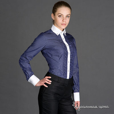 Рубашка Alonzo Corrado женская, цвет синий